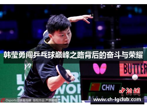 韩莹勇闯乒乓球巅峰之路背后的奋斗与荣耀