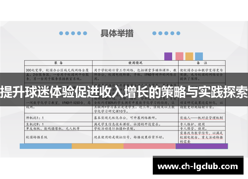 提升球迷体验促进收入增长的策略与实践探索