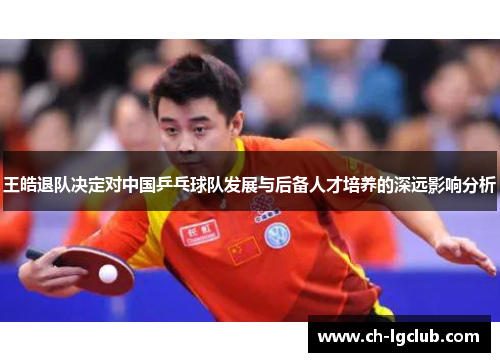 王皓退队决定对中国乒乓球队发展与后备人才培养的深远影响分析